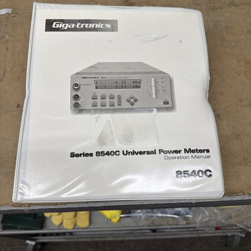 Gigatronics 8540c operations - gigatronics,